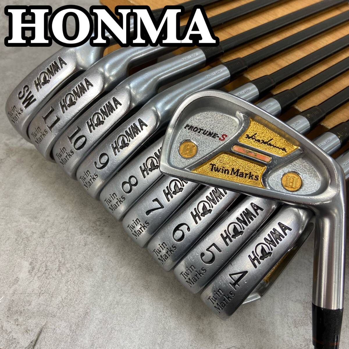HONMA　ホンマ　　TwinMarks　PROTUNE-S ツインマークス　プロチューン　 2STAR　スター　メンズゴルフ　アイアン10本セット　R　右利き用