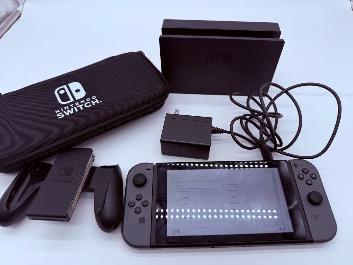 Nintendo Switch 本体セット グレー HAC-001 動作確認済 ☆ Nintendo Switch HAC-001 ニンテンドー スイッチ グレー 初期