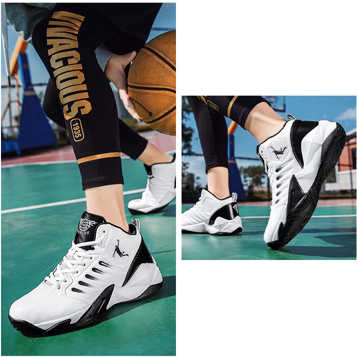 ☆ ホワイト ☆ 42(26cm) ☆ バスケットシューズ pmybs9136 バスケットシューズ メンズ バッシュ スニーカー ハイカットスニーカー_画像5