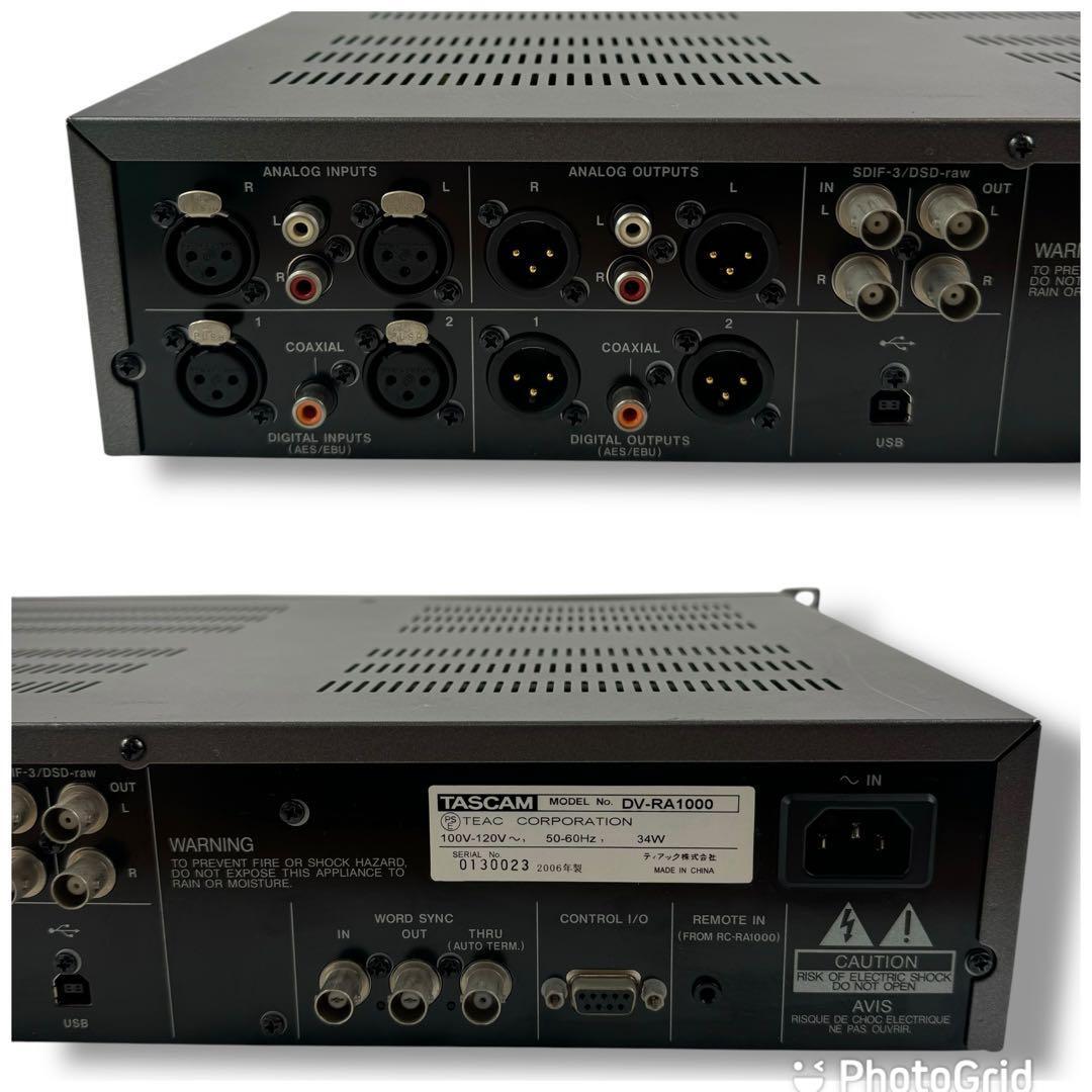 TASCAM タスカム DV-RA1000 オーディオマスターレコーダー 音響