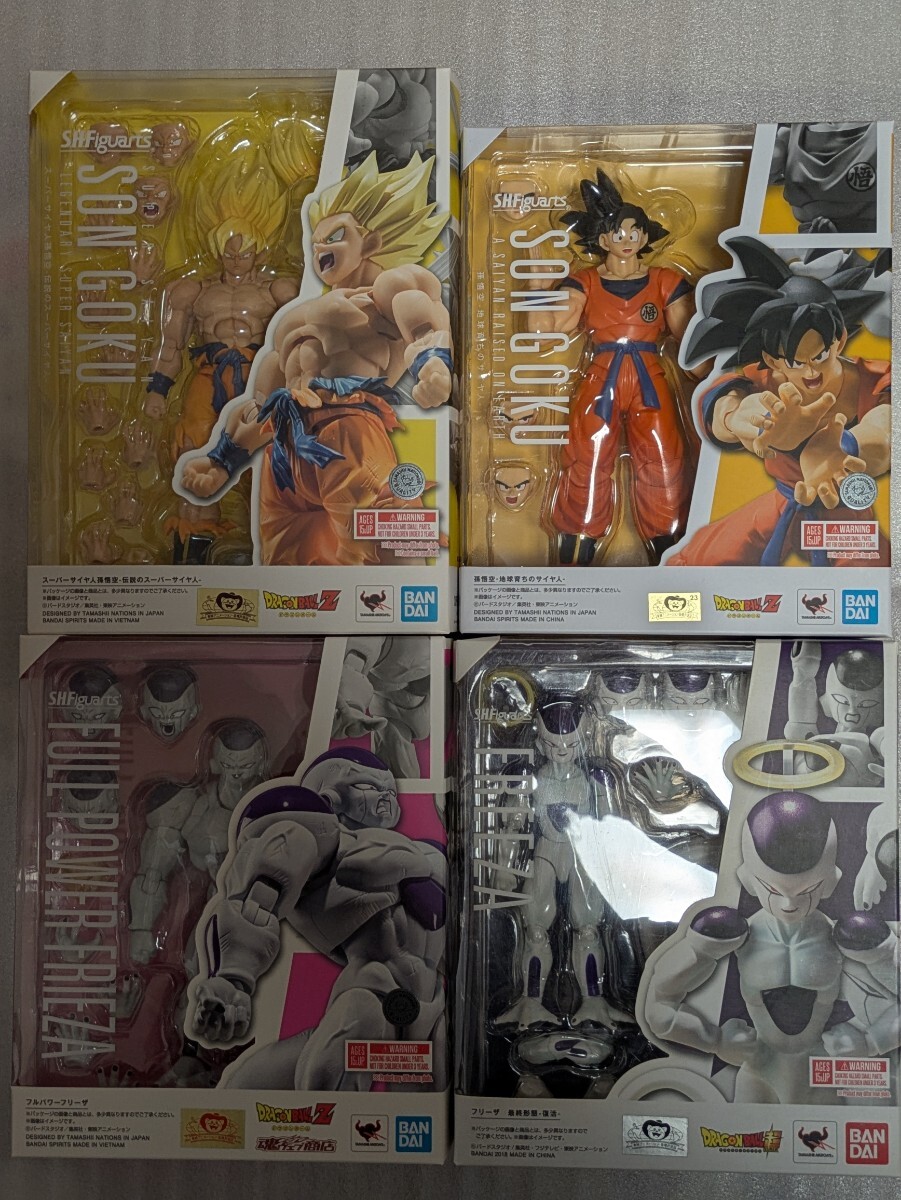 shフィギュアーツドラゴンボール孫悟空4体セット S H Figuarts ドラゴンボールZ 孫悟空 フリーザ フィギュアーツ