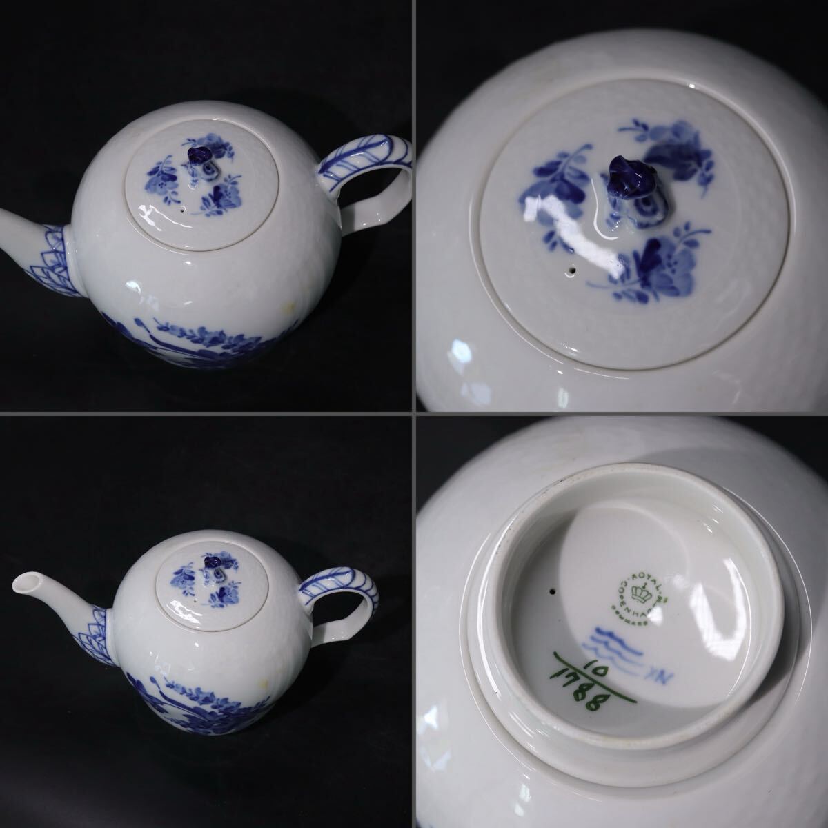 Royal Copenhagen Royal Copenhagen b крыша Roo tedo половина гонки teapot с ящиком.B725