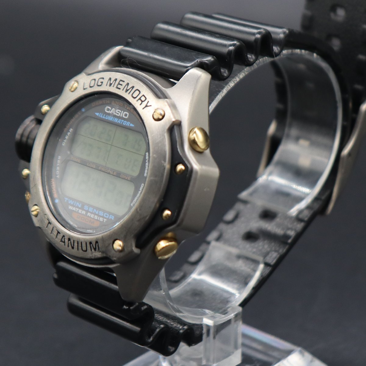 電池新品 CASIO カシオ ログメモリー 潜水王 ダイバー 200M防水