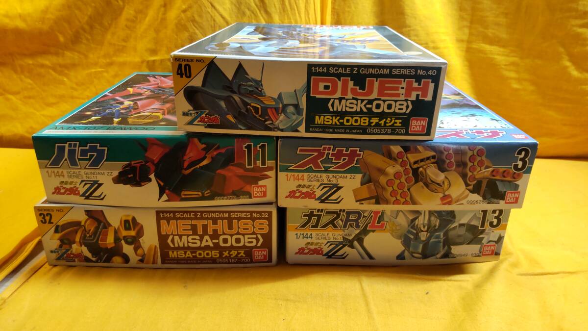 未組立 1/144 機動戦士Zガンダム 5点セット G068】未組立 バンダイ 5点セット 1/144 機動戦士ガンダムZZ
