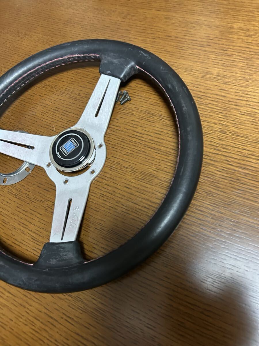NARDI レザー 33パイ 小径 ステアリング 当時物 当時物33パイ】 ナルディ 正規品 小径 33パイ クラシック レザー