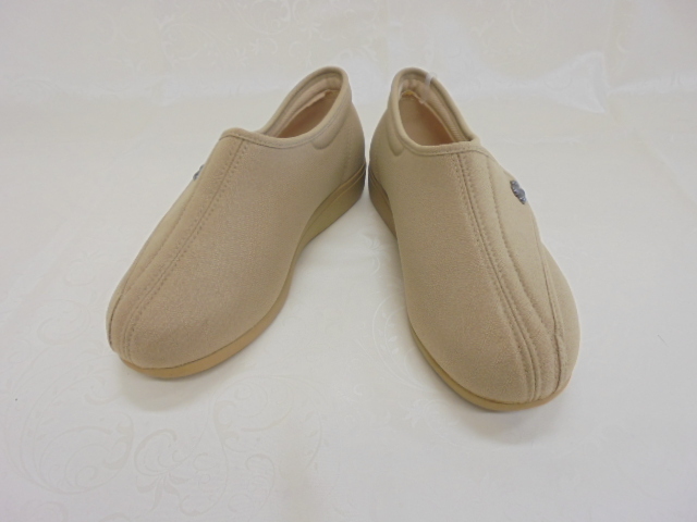 【KCM】jkk-185-22.5★展示品★アサヒシューズ『快歩主義』 介護シューズ　マジックテープ　22.5cm EEE　ライトブラウン系　日本製_画像2