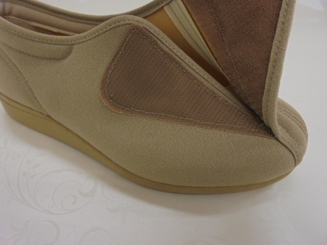 【KCM】jkk-185-22.5★展示品★アサヒシューズ『快歩主義』 介護シューズ　マジックテープ　22.5cm EEE　ライトブラウン系　日本製_画像6