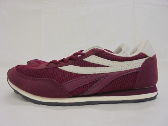 【KCM】JHKS-8-24.0★長期展示品★レディース　スニーカー　エンジ　24.0cm_画像3