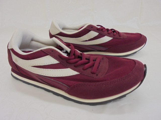 【KCM】JHKS-8-24.0★長期展示品★レディース　スニーカー　エンジ　24.0cm_画像1