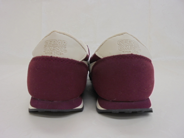 【KCM】JHKS-8-24.0★長期展示品★レディース　スニーカー　エンジ　24.0cm_画像4