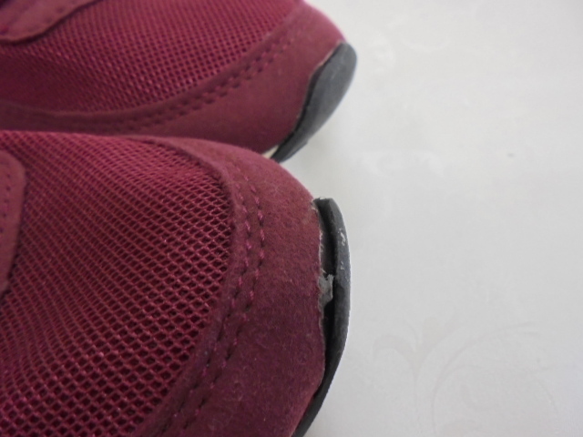 【KCM】JHKS-8-24.0★長期展示品★レディース　スニーカー　エンジ　24.0cm_画像7