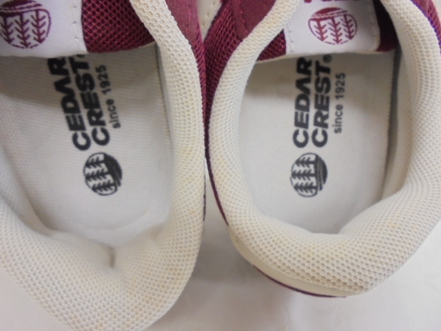 【KCM】JHKS-8-24.0★長期展示品★レディース　スニーカー　エンジ　24.0cm_画像9