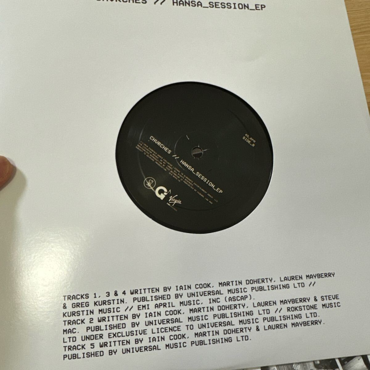 CHVRCHES HANSA SESSION EP レコード CHVRCHES HANSA SESSION EP レコード CHVRCHES HANSA SESSION EP