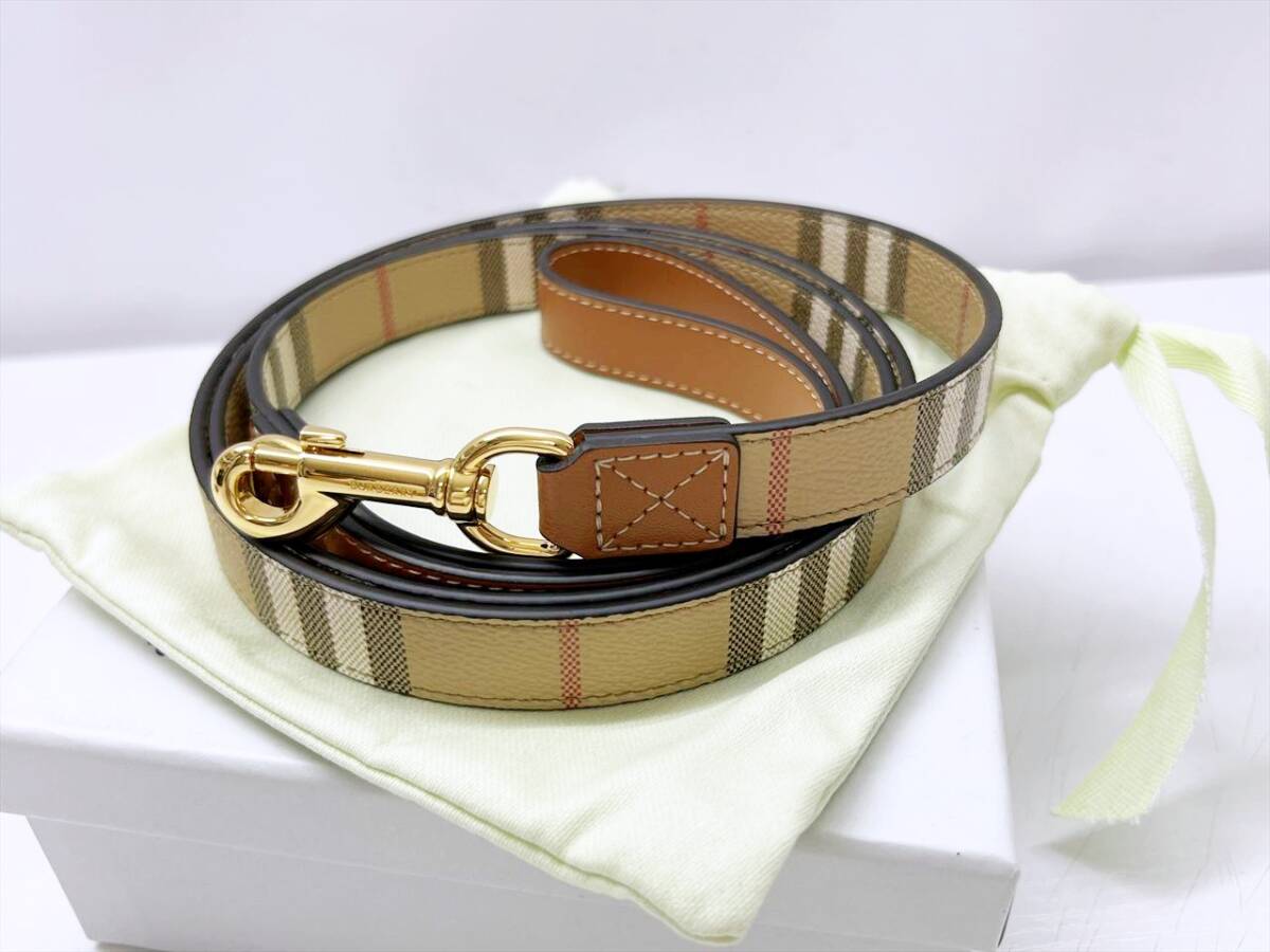 Burberry 8100657A1189 関税送料込 現行 未使用保管 BURBERRY バーバリー チェック ドッグリード