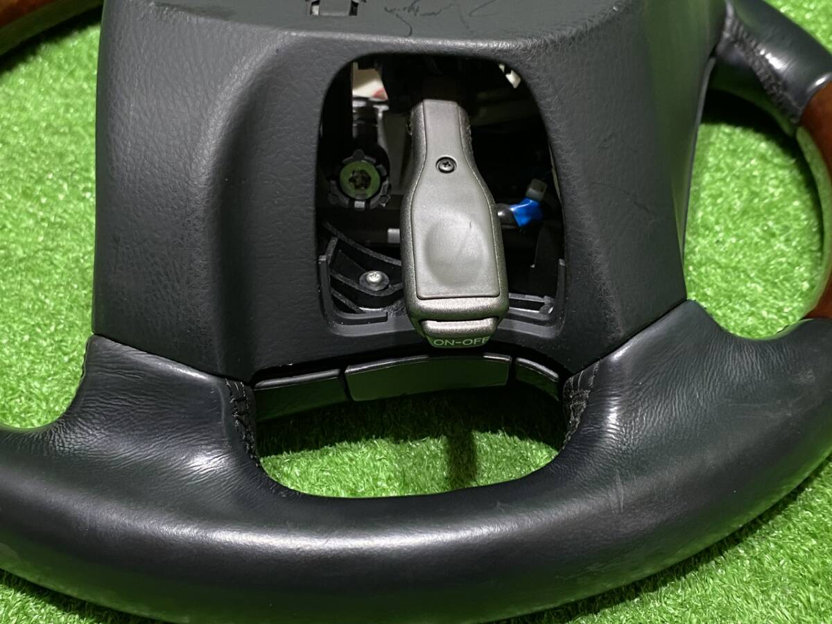 レクサス LEXUS 純正 ステアリング LS460 LS600h ウッドコンビ レザー ハンドル 革 黒木目 前期 中期 USF40 UVF45 ...3555_画像7