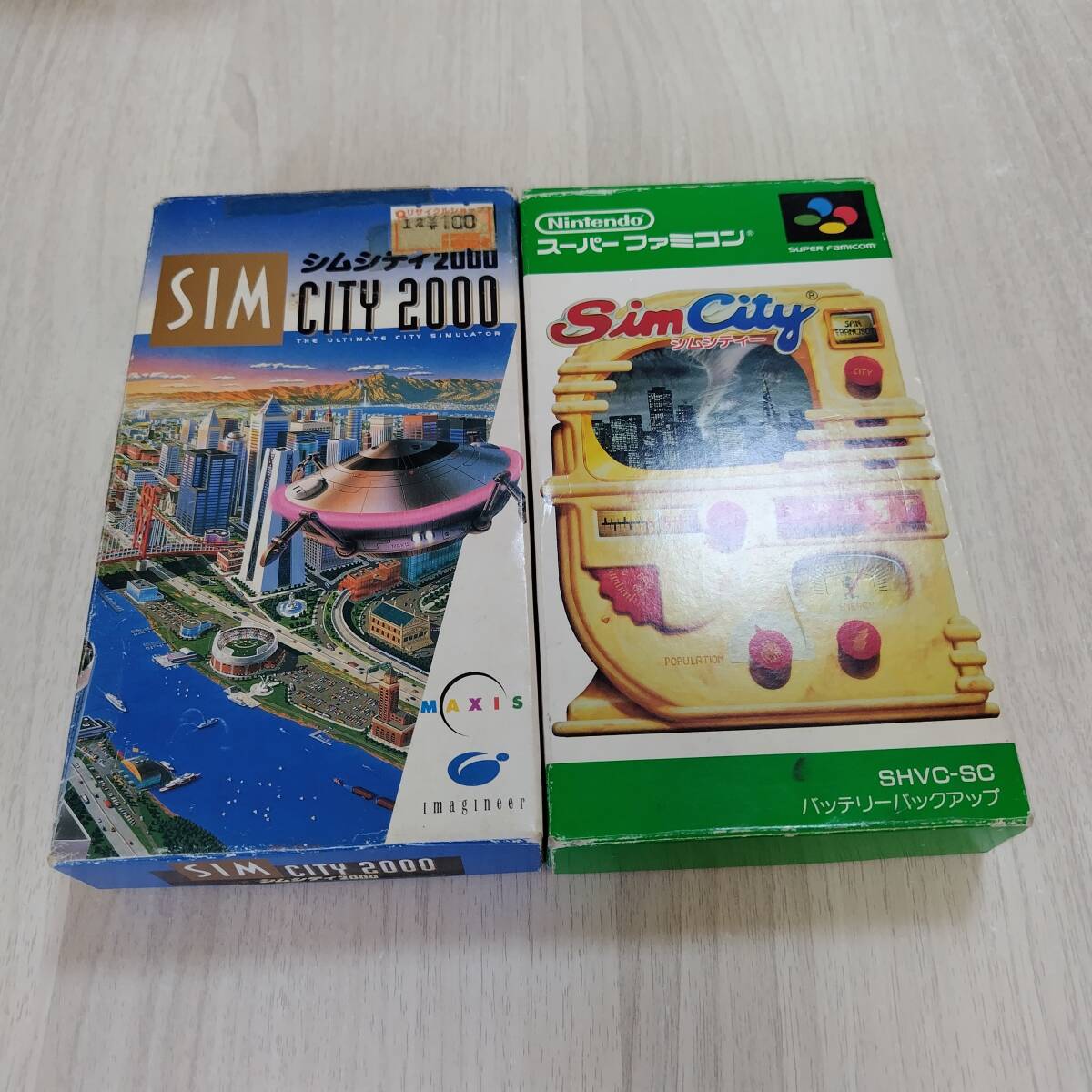 ☆即決　SFC　シムシティ 2000　シムシティ　　箱説付き　　何本でも同梱可☆_画像1