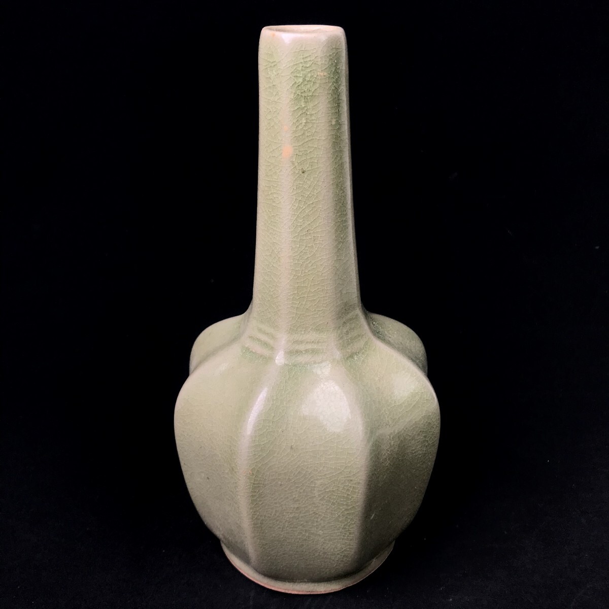  China старый изобразительное искусство мука синий .. бутылка . обжиг в печи способ ваза орнамент кувшин "hu" . одна сторона фарфор Song способ .. способ антиквариат чайная посуда Tang предмет цветок inserting украшение времена предмет 