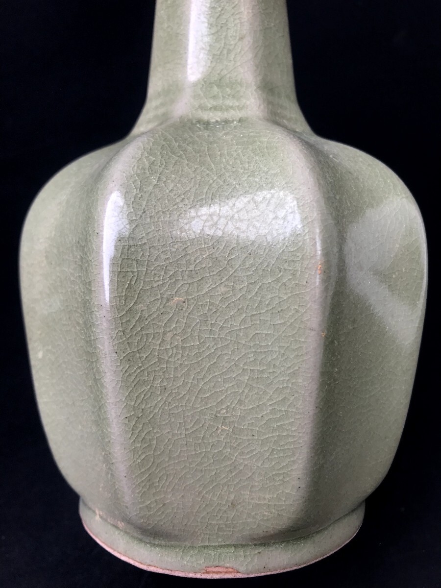  China старый изобразительное искусство мука синий .. бутылка . обжиг в печи способ ваза орнамент кувшин "hu" . одна сторона фарфор Song способ .. способ антиквариат чайная посуда Tang предмет цветок inserting украшение времена предмет 