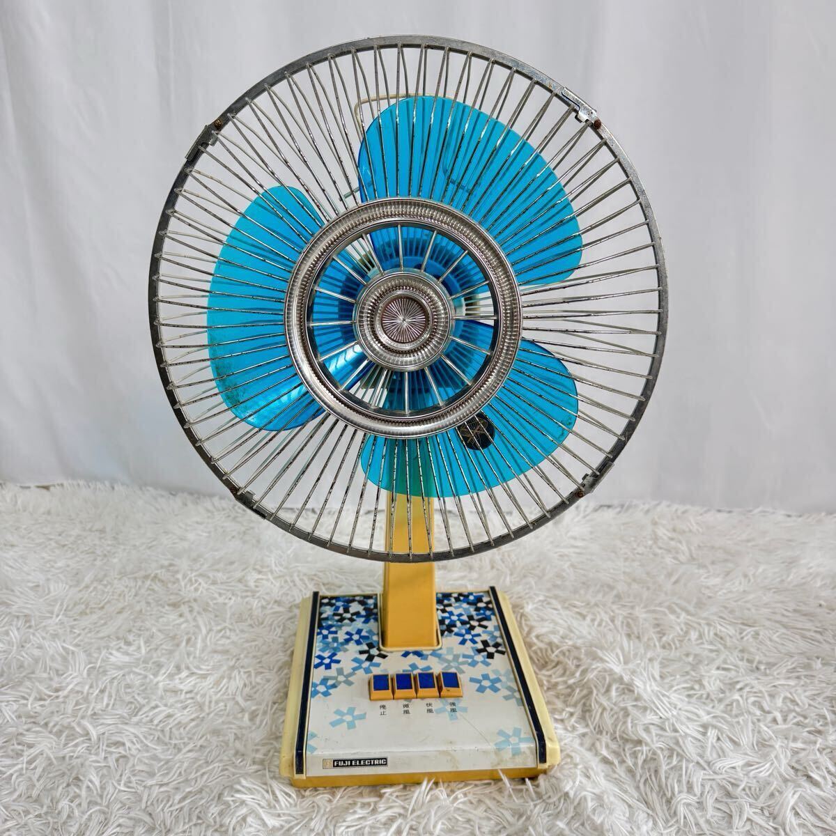 ☆超レア☆可動品☆富士電機☆ビンテージ扇風機☆タイマー付☆レトロ☆水色☆ レトロ 扇風機 FUJI ELECTRIC 富士電機 TA3002 昭和レトロ