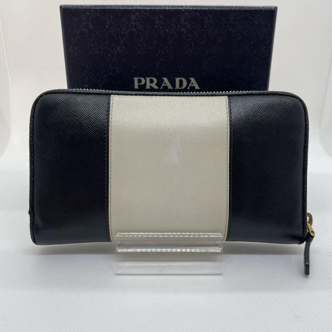 【PRADA】日本未入荷☆サフィアーノレザー ジッパーウォレット 美品】PRADA プラダ 長財布 ラウンドファスナー ジッピー