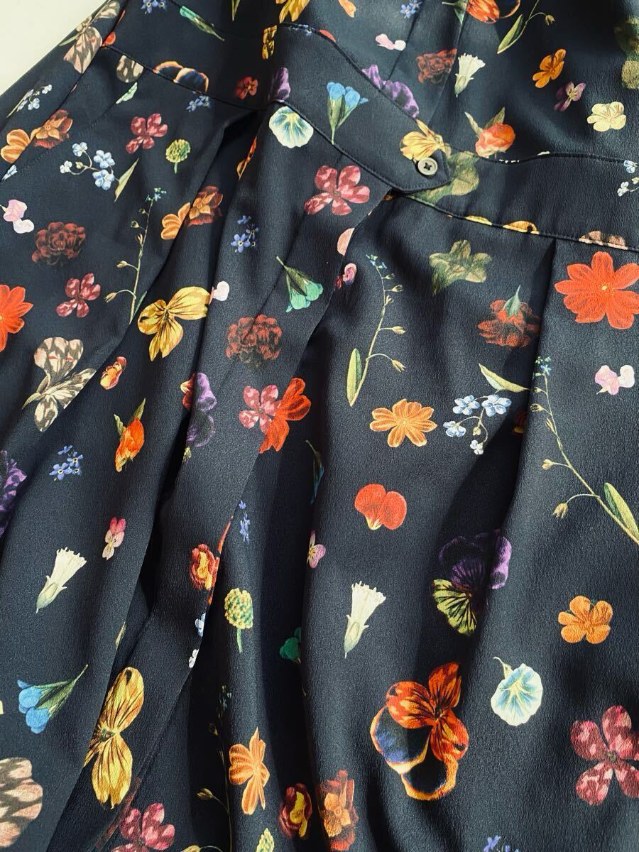 極美品 Paul Smith ワンピース 花柄 ロング M レディース 美品✨ピーエスポールスミス 花柄 ワンピース Aライン 40 極美品 Paul