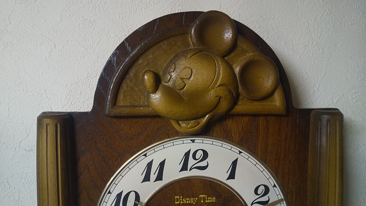 Disney Time ミッキーマウス 振り子 時計 ミッキーマウス Disney Time FW628B 振り子時計 掛け時計当時物
