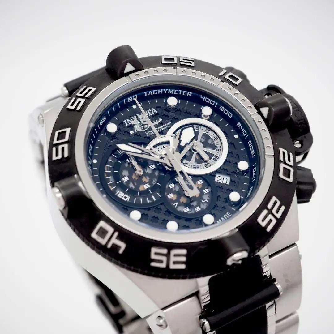 INVICTA 38713 RESERVEクロノグラフ メンズ 腕時計 電池切れ 175【美品】INVICTA 時計 メンズ クロノグラフ ダイバーウォッチ