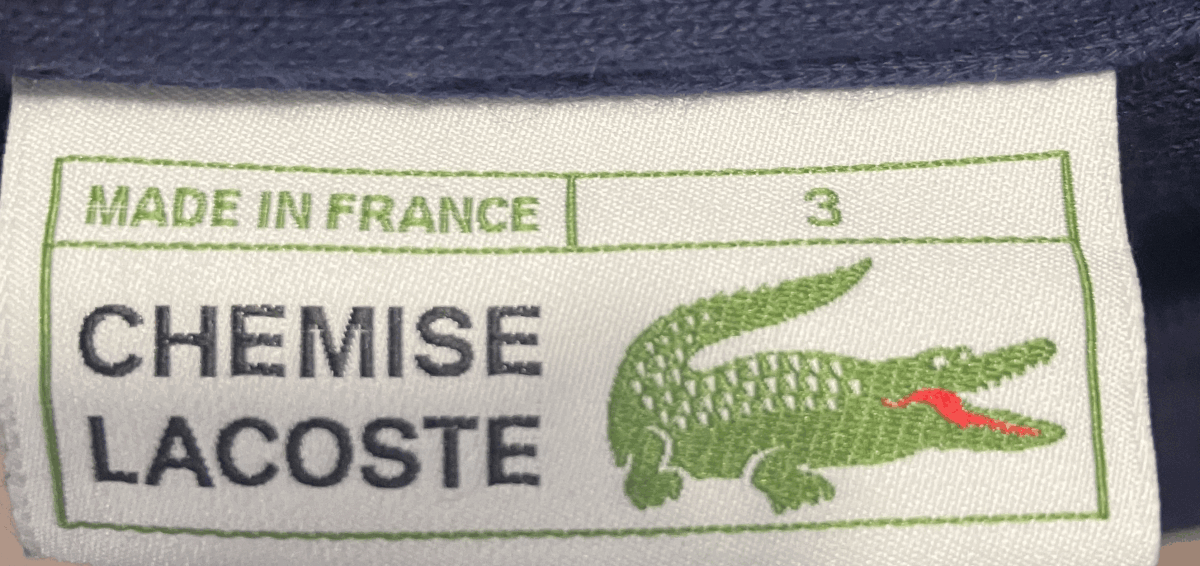 送料430円！新品ラコステ　ポロシャツ　L1212 サイズ3②。LACOSTE、ネイビー、紺