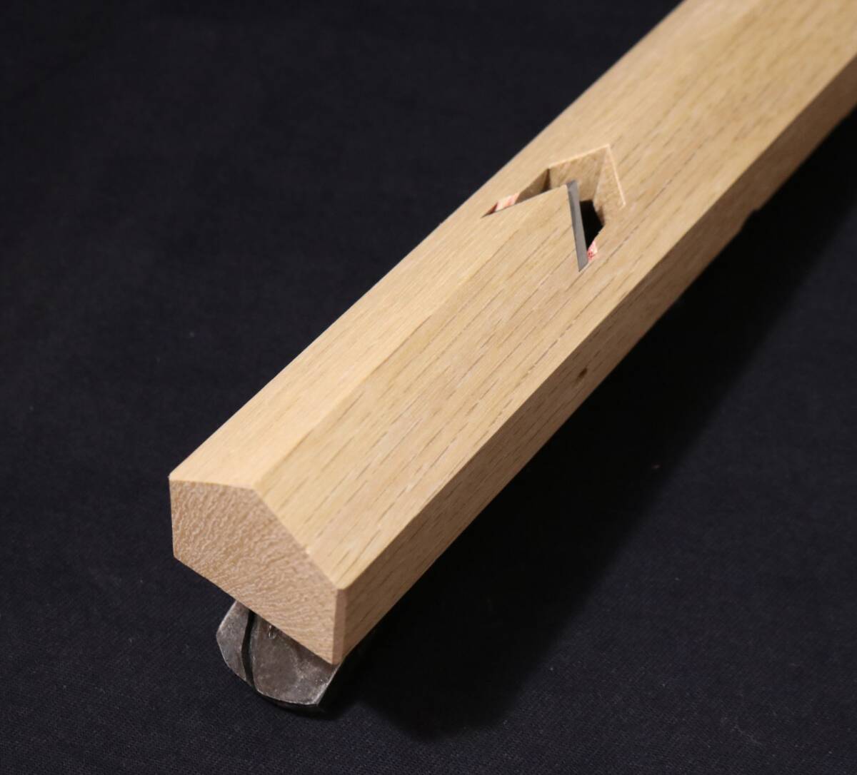 18mm 七寸台 剣鉋 左頼光 青鋼 手打保証 青請合 青紙 カンナ 大工道具_画像8
