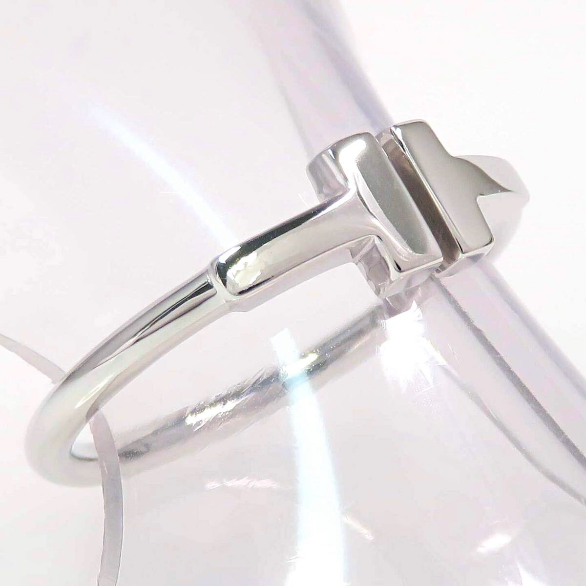 TIFFANY&Co ティファニー 750 Tワイヤー リング #15 TIFFANY&Co ティファニー 750 Tワイヤー リング #15 ホワイト