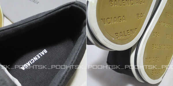 BALENCIAGAバレンシアガMATCHグラフィティ ロゴBBヴィンテージ キャンバス グログラン ローカット スニーカー シューズ36デムナ ヴァザリア_画像10