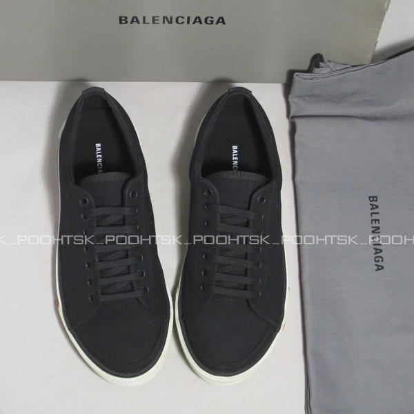BALENCIAGAバレンシアガMATCHグラフィティ ロゴBBヴィンテージ キャンバス グログラン ローカット スニーカー シューズ36デムナ ヴァザリア_画像5