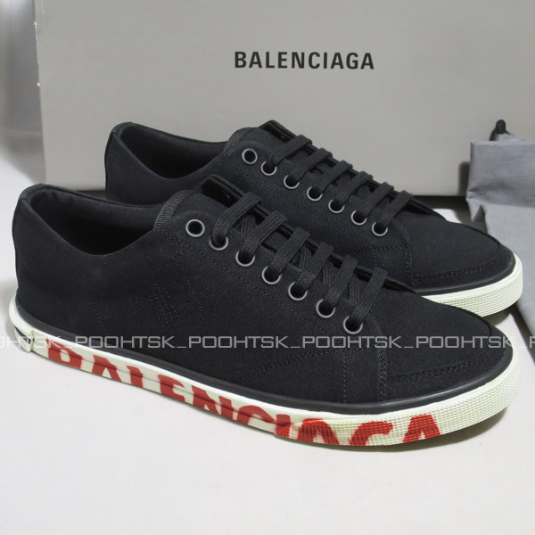 BALENCIAGAバレンシアガMATCHグラフィティ ロゴBBヴィンテージ キャンバス グログラン ローカット スニーカー シューズ36デムナ ヴァザリア_画像4