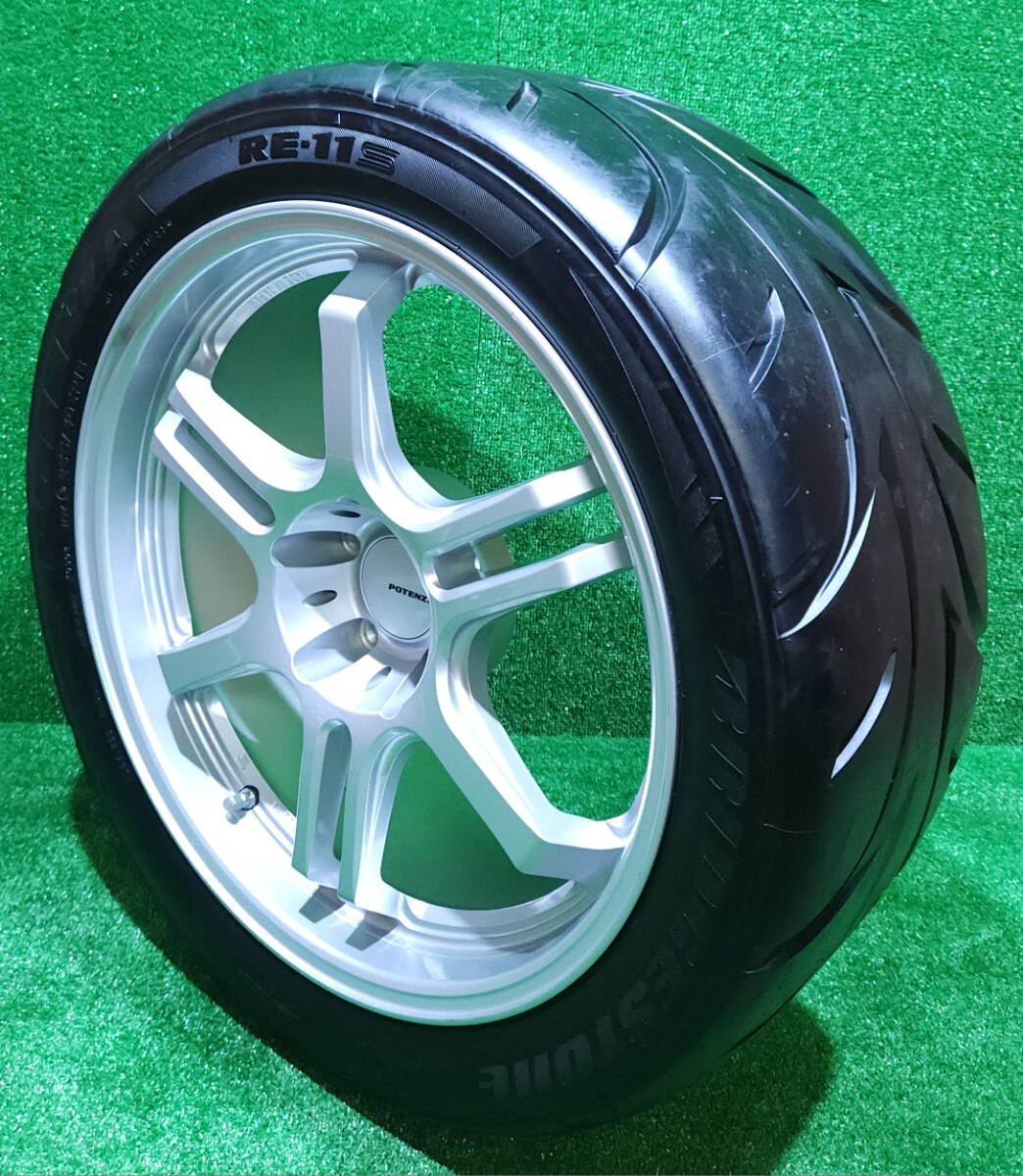 POTENZA FORGED RW006 18インチ9J IS25 PCD 114/5H , BRIDGESTONEブリヂストン POTENZA RE-11S 255/40 ZR18 WS3 2020年製造 1本(RT-2)_画像2