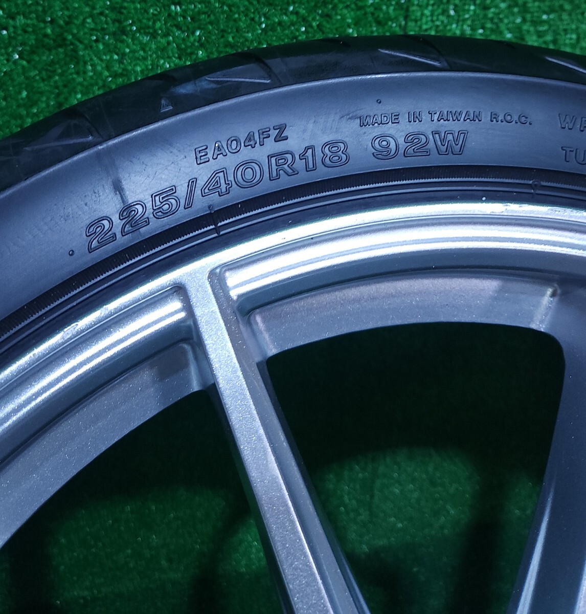 POTENZA SW010 18インチ8.5J IS48 PCD 114.3/5H ,BRIDGESTONEブリヂストン POTENZA Adrenalin RE004 225/40 R18 92W 2023年製造 1本(AT-32)_画像8