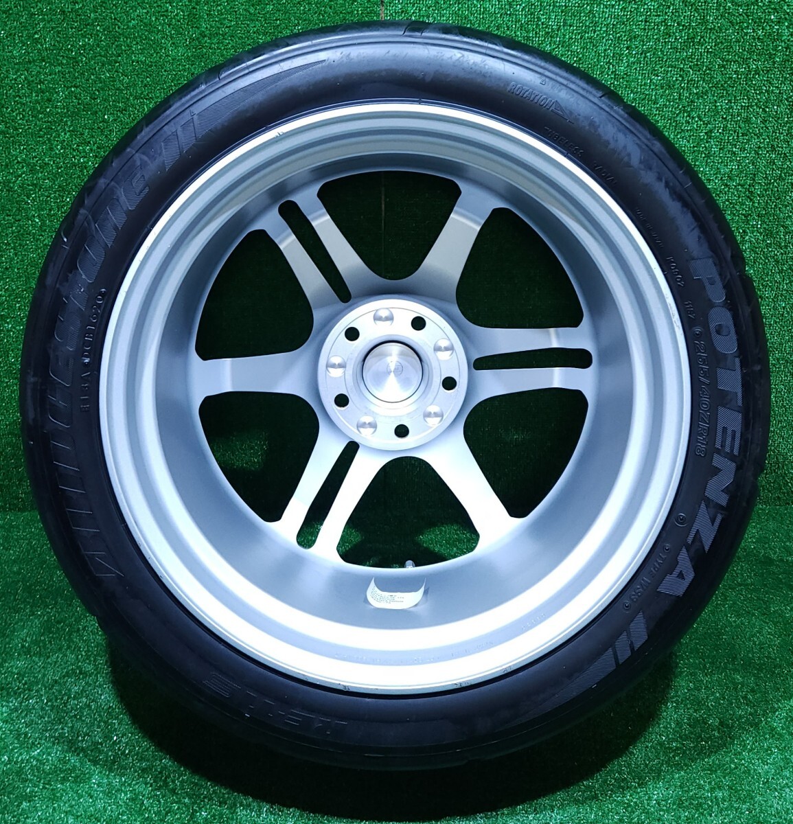 POTENZA FORGED RW006 18インチ9J IS25 PCD 114/5H , BRIDGESTONEブリヂストン POTENZA RE-11S 255/40 ZR18 WS3 2020年製造 1本(RT-2)_画像8