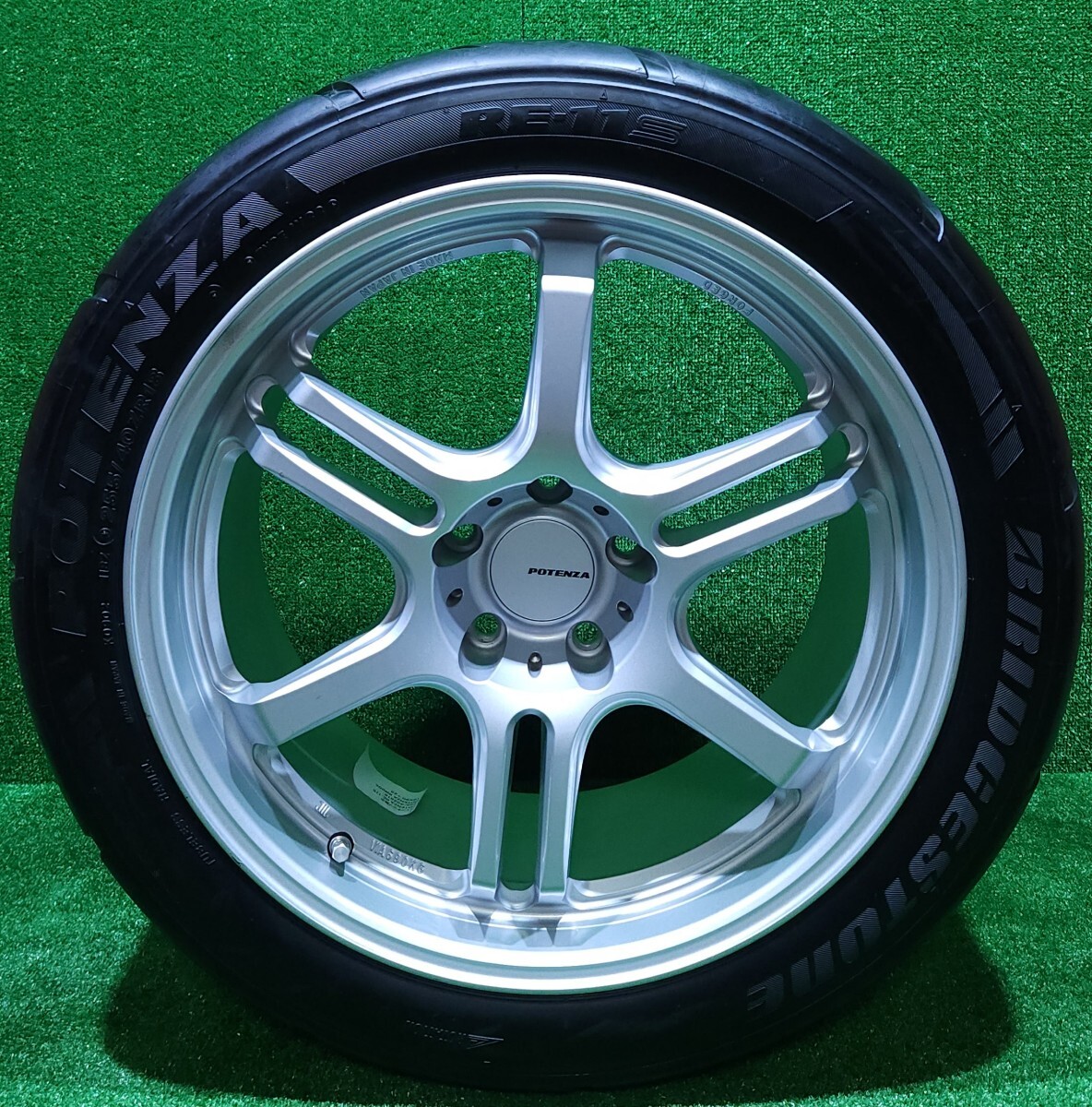 POTENZA FORGED RW006 18インチ9J IS25 PCD 114/5H , BRIDGESTONEブリヂストン POTENZA RE-11S 255/40 ZR18 WS3 2020年製造 1本(RT-2)_画像1