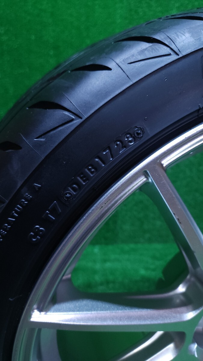 POTENZA SW010 18インチ8.5J IS48 PCD 114.3/5H ,BRIDGESTONEブリヂストン POTENZA Adrenalin RE004 225/40 R18 92W 2023年製造 1本(AT-32)_画像7