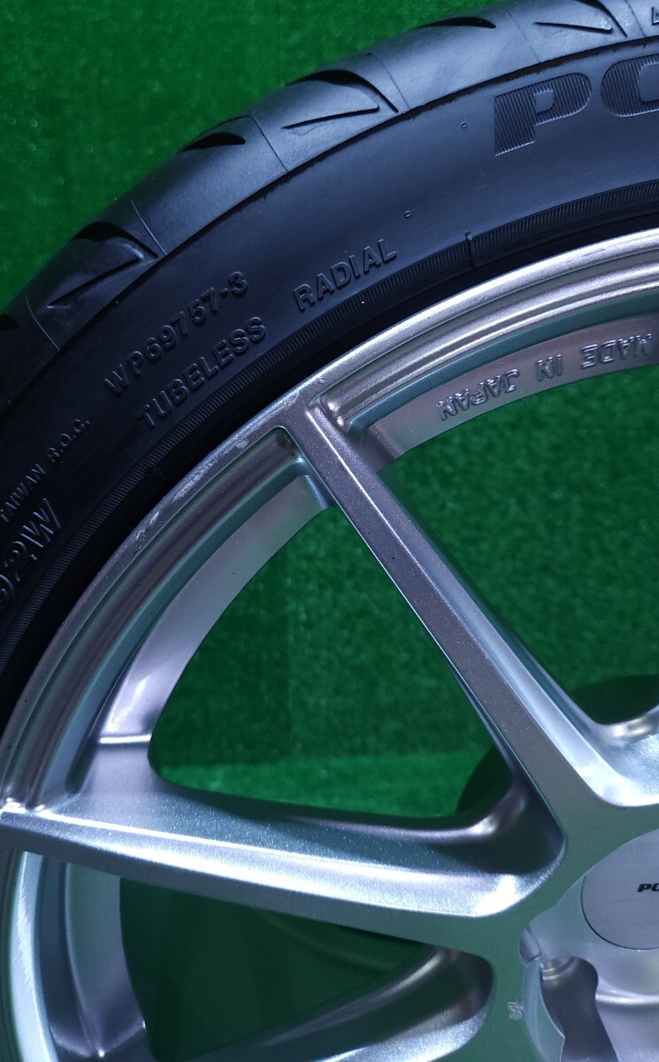 POTENZA SW010 18インチ8.5J IS48 PCD 114.3/5H ,BRIDGESTONEブリヂストン POTENZA Adrenalin RE004 225/40 R18 92W 2023年製造 1本(AT-32)_画像5