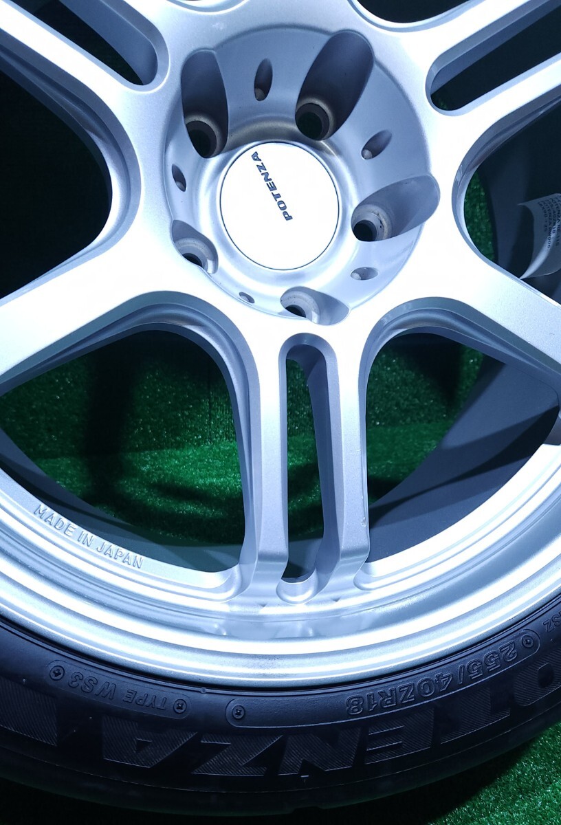 POTENZA FORGED RW006 18インチ9J IS25 PCD 114/5H , BRIDGESTONEブリヂストン POTENZA RE-11S 255/40 ZR18 WS3 2020年製造 1本(RT-2)_画像5