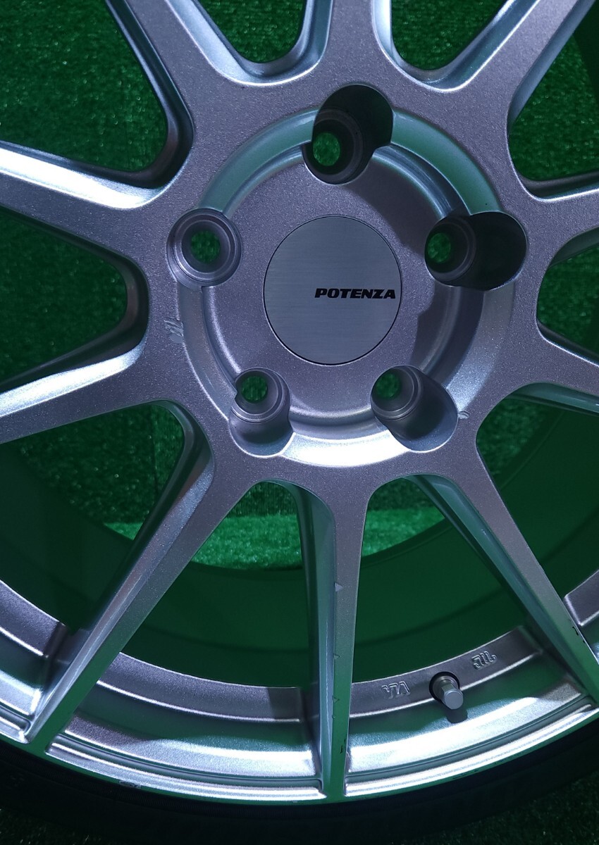 POTENZA SW010 18インチ8.5J IS48 PCD 114.3/5H ,BRIDGESTONEブリヂストン POTENZA Adrenalin RE004 225/40 R18 92W 2023年製造 1本(AT-32)_画像3