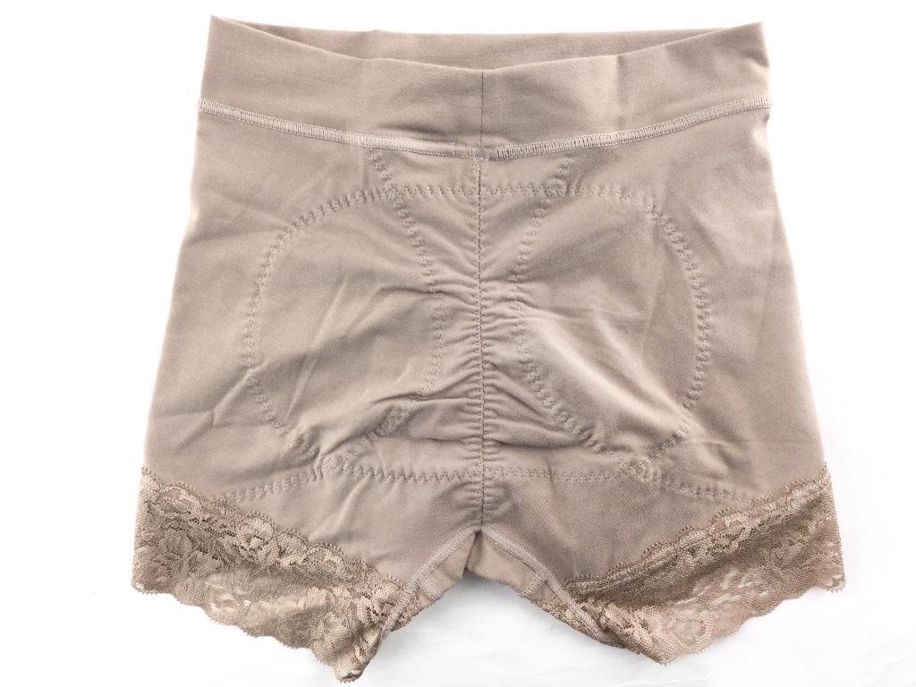 ガードル 綿混ストレッチ はきこみ丈深め ヒップラインを整える ショーツガードル 立體美尻 補正下著 M モカ 送料250円