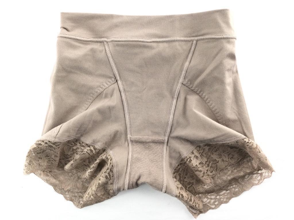 ガードル 綿混ストレッチ はきこみ丈深め ヒップラインを整える ショーツガードル 立體美尻 補正下著 M モカ 送料250円