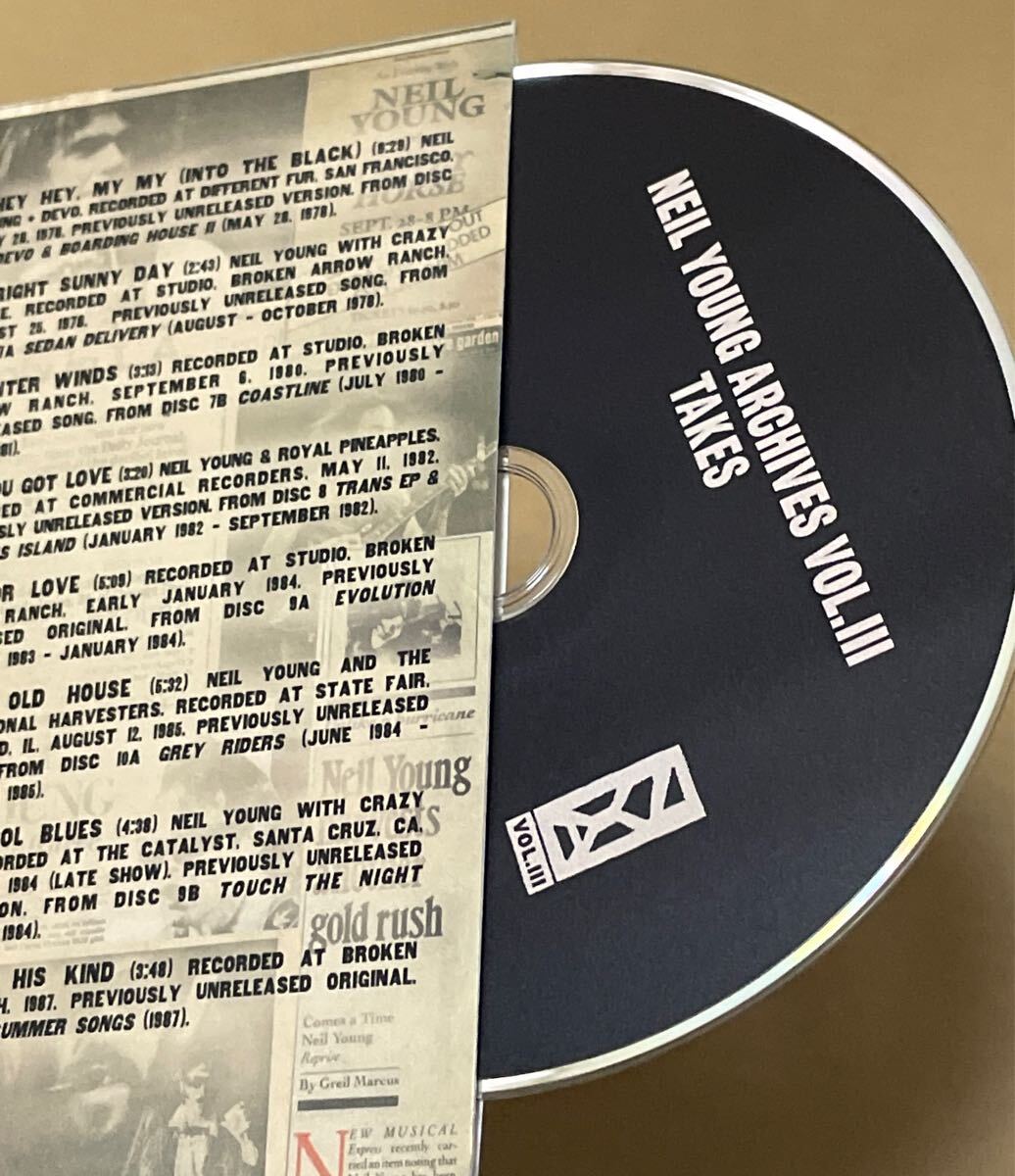 送料込 Neil Young - Neil Young Archives Vol. III Takes 輸入盤CD / ニール・ヤング / 093624841050_画像2