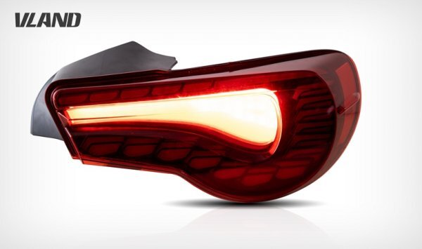 【在庫セール】VLAND 86 FT86 ハチロク BRZ 流れるウィンカー LEDテール オープニングモーション機能搭載 ZN6 ZC6 レッド_画像3