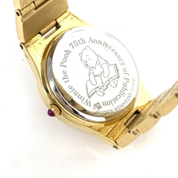 くまのプーさん クォーツ腕時計 75周年記念 Z0974〇 1円~ Disney ディズニー Winnie the Pooh 75th