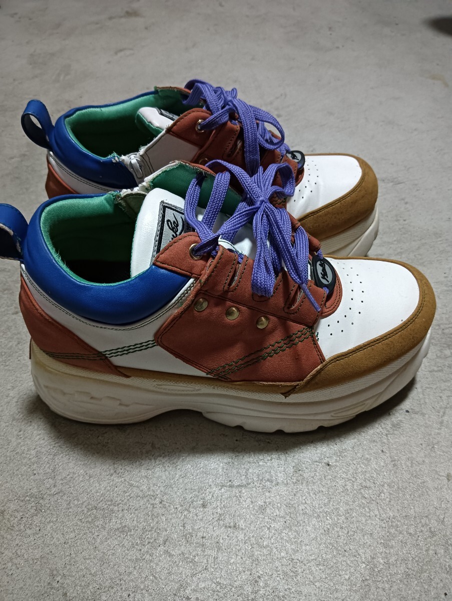 ヨースケ（YOSUKE）厚底スニーカー　使用品　シート高のあるバイクに！_画像3