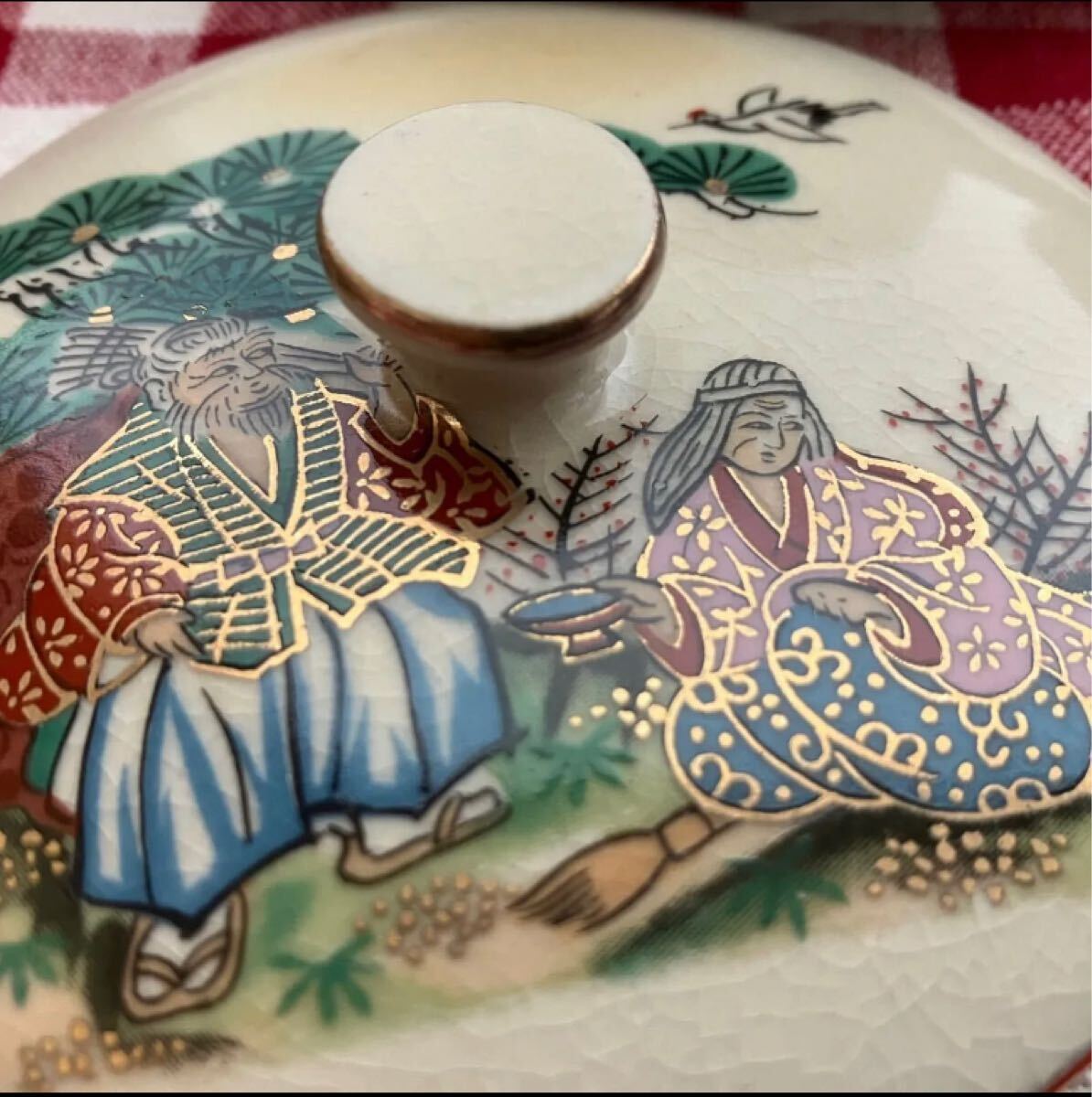  Showa Retro редкий Kutani прекрасный Izumi золотая краска крышка есть кружка деревянное блюдце .. чашка зеленый чай . Vintage 3 покупатель японская посуда чайная посуда Kutani крышка есть 