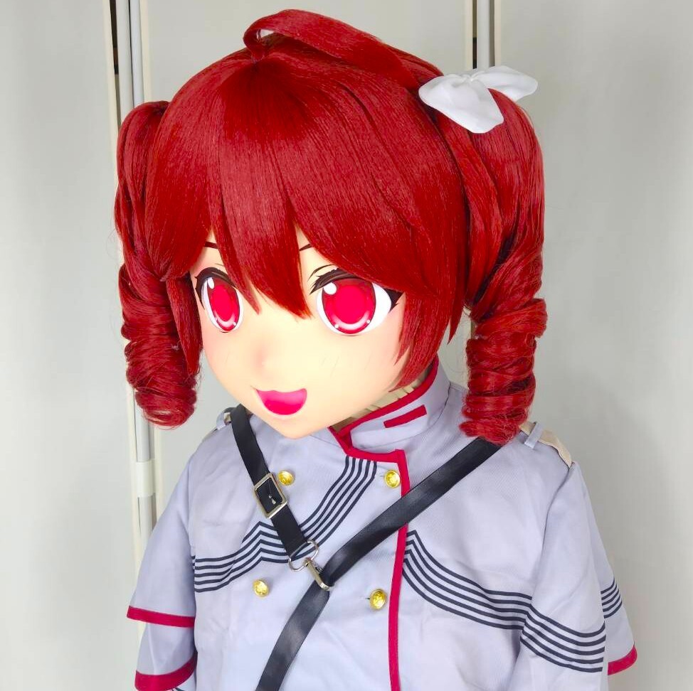 kigurumi 全頭面 女の子 着ぐるみ マスク コスプレ 全頭面鍵つき