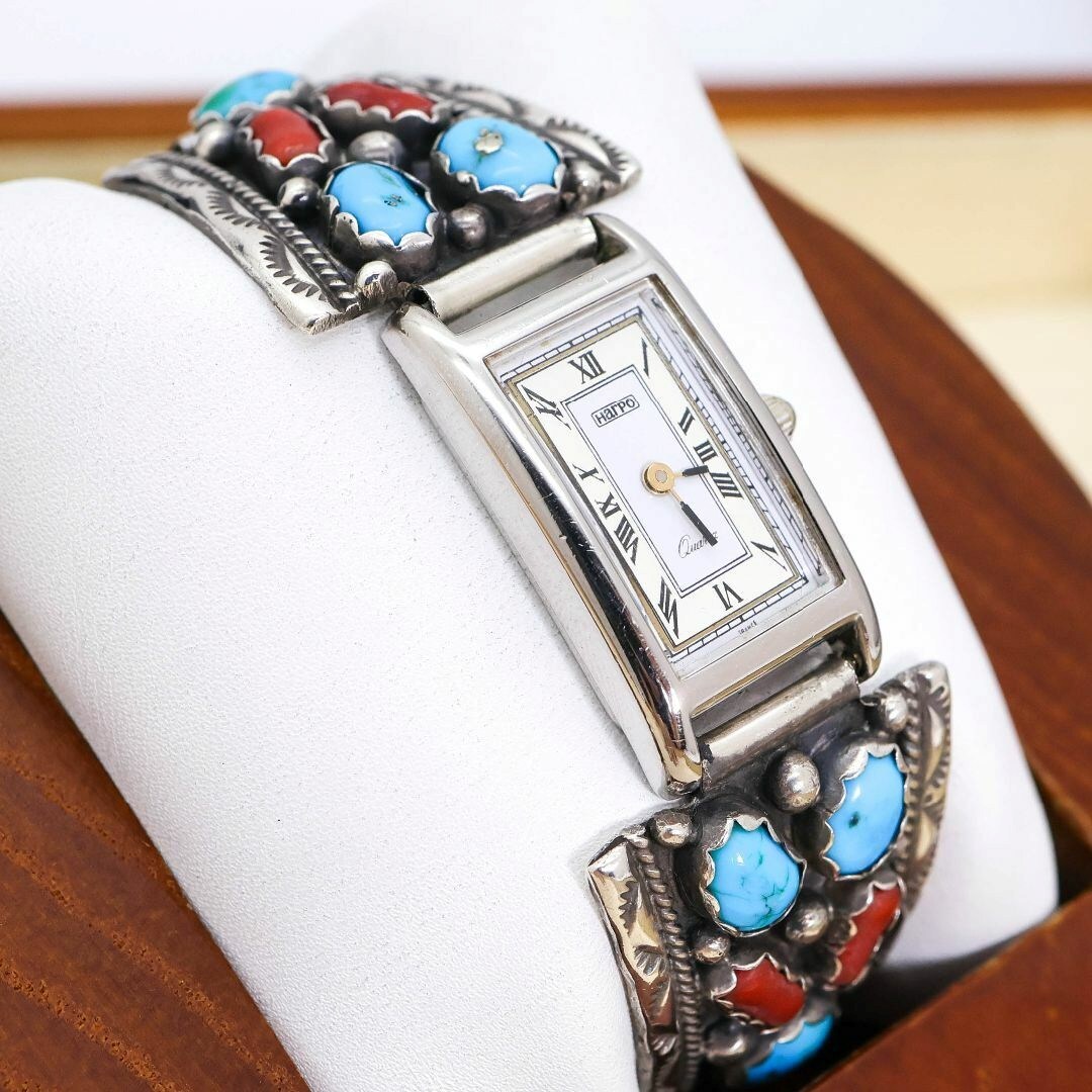 稼働 Harpo 腕時計 I.D. インディアンジュエリー ターコイズ 1646_画像1